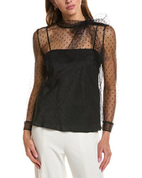 Red Valentino Net Lace Blouse