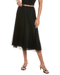 Red Valentino Pleated Tulle Skirt