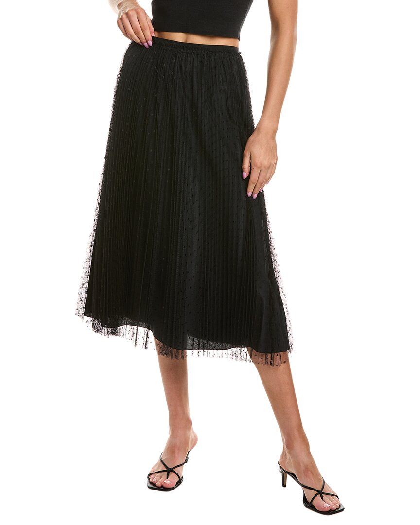Red Valentino Pleated Tulle Skirt