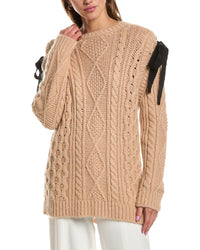 Red Valentino Mohair-Blend Tunic Sweater