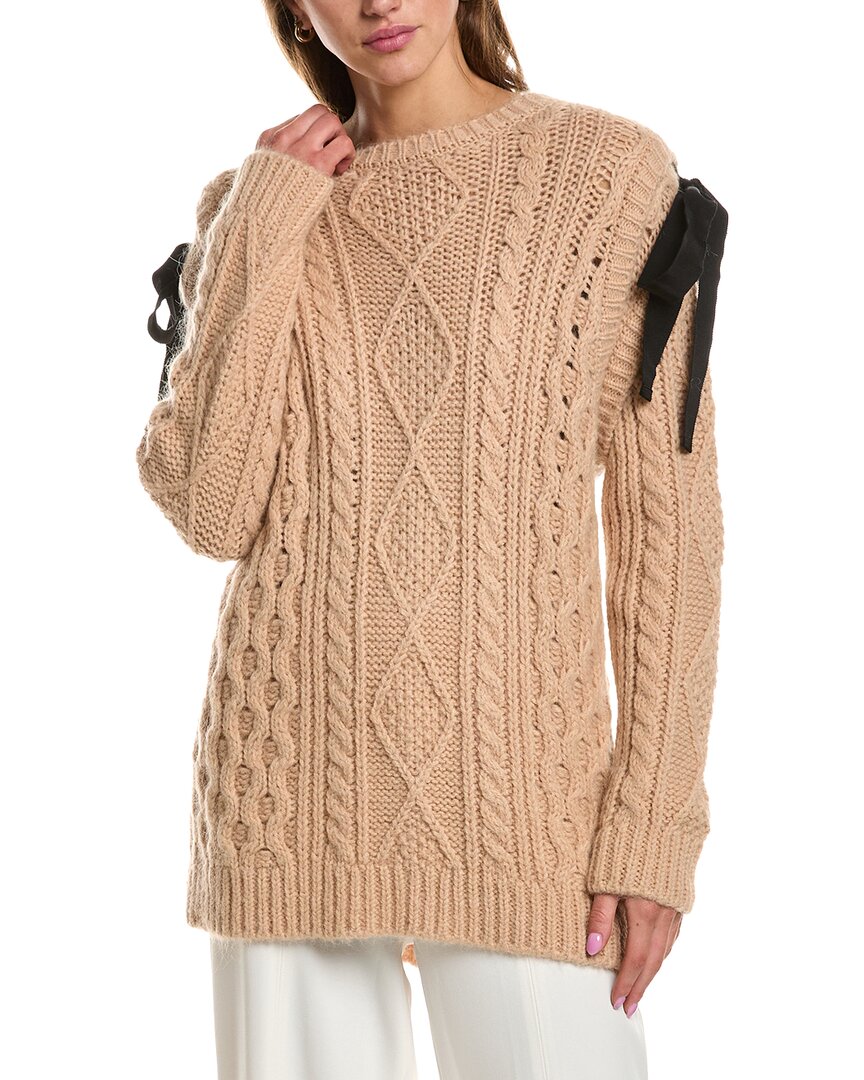 Red Valentino Mohair-Blend Tunic Sweater