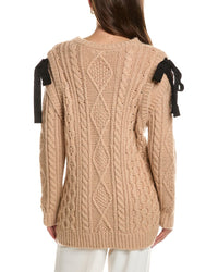 Red Valentino Mohair-Blend Tunic Sweater