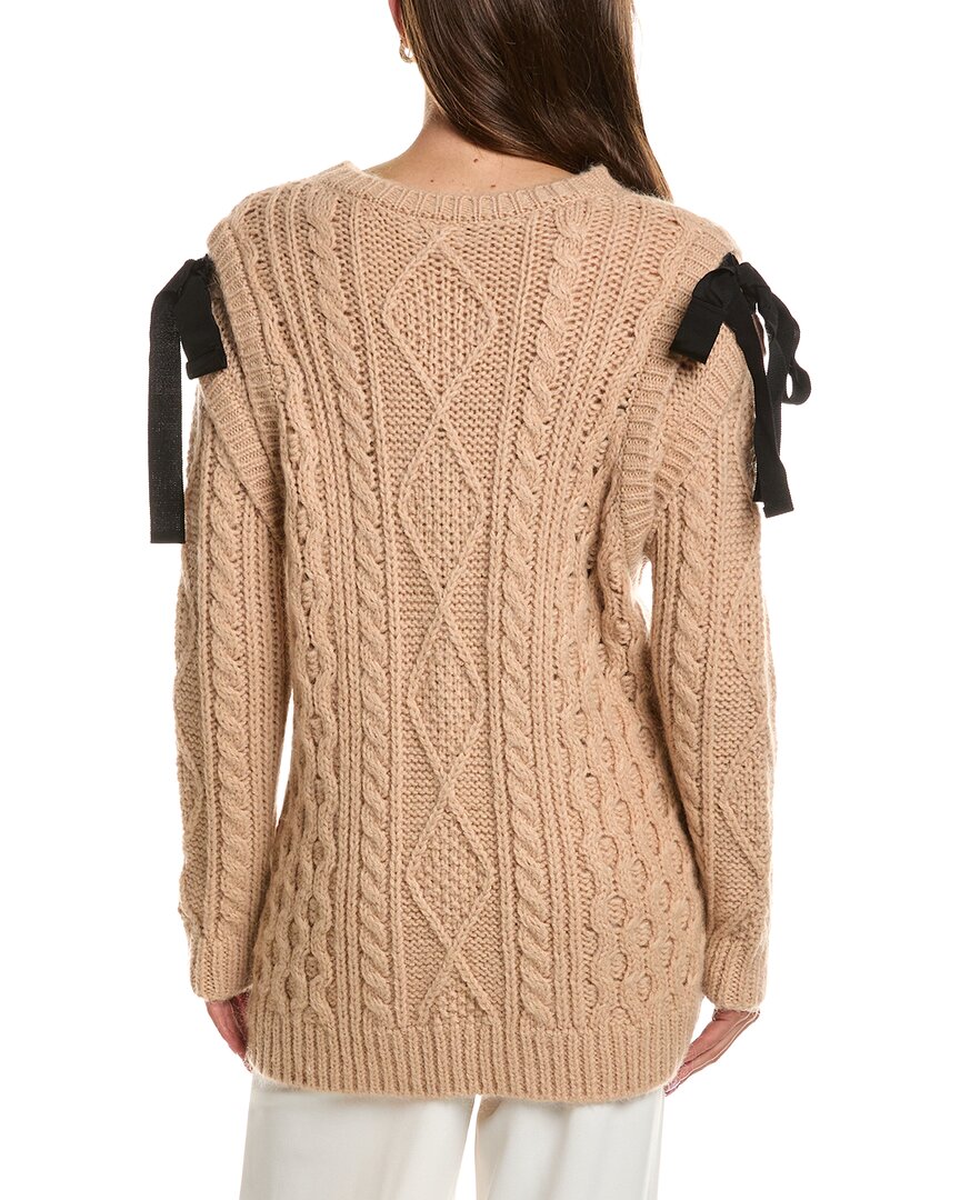 Red Valentino Mohair-Blend Tunic Sweater