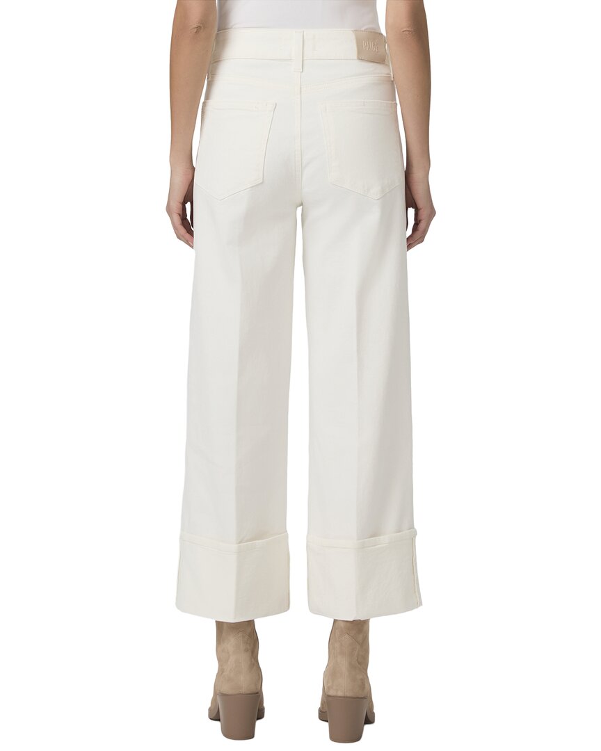 Paige Sasha Tonal Ecru Ankle Jean