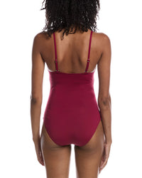 Anne Cole Anne Cole Shirred Mallot One-Piece