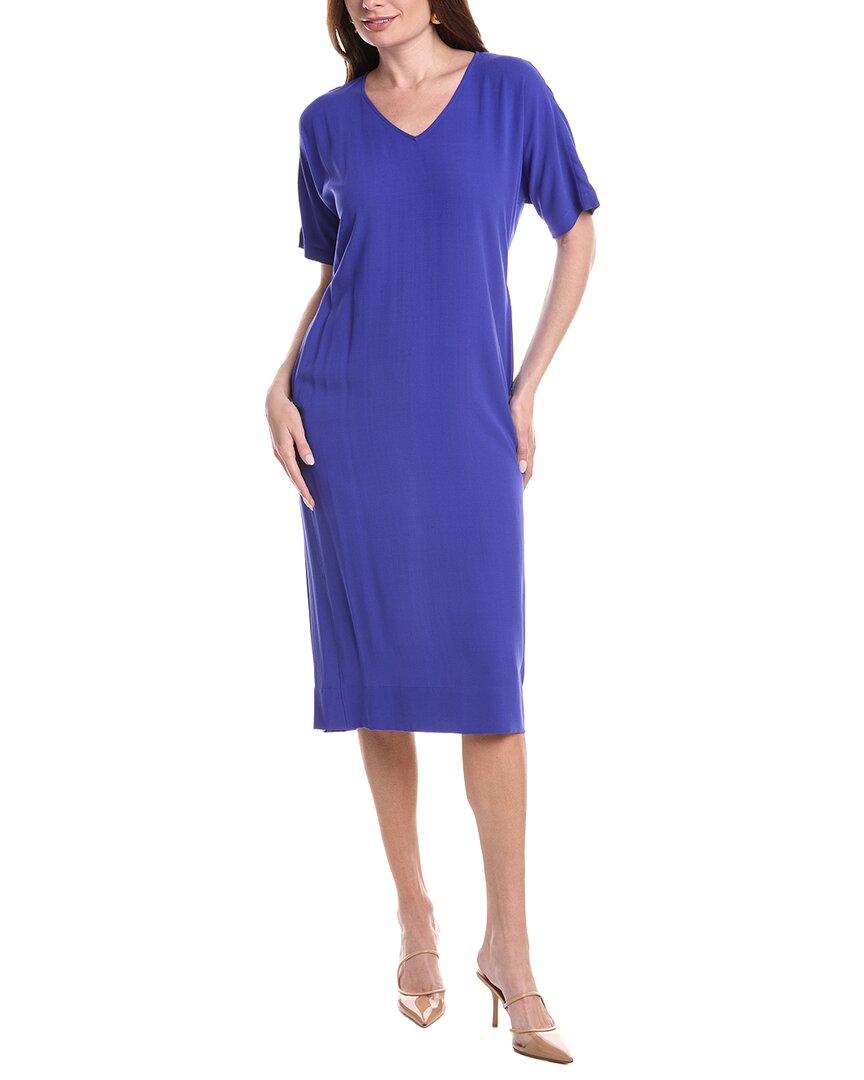 Eileen Fisher V-Neck Silk Dress