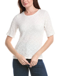 Eileen Fisher Crew Neck Snug Knit Top