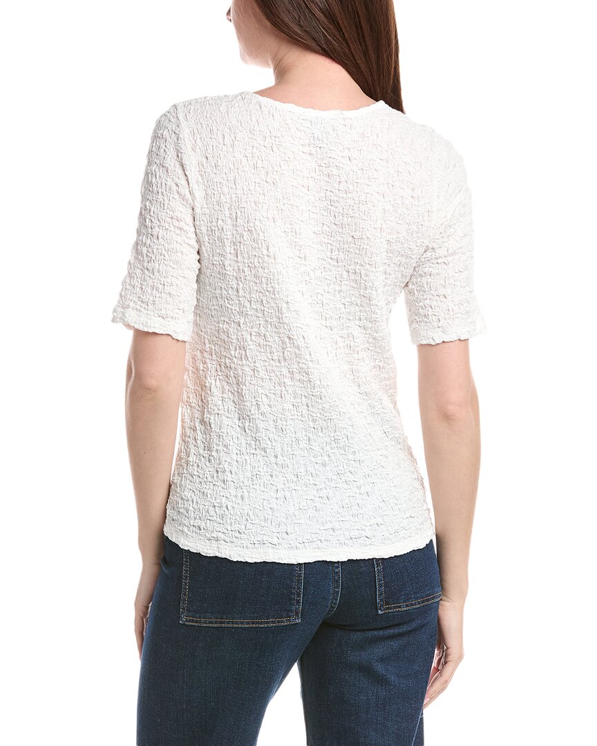 Eileen Fisher Crew Neck Snug Knit Top