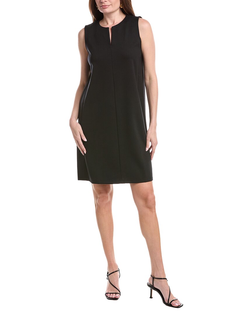 Eileen Fisher Split Neck Shift Dress