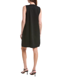 Eileen Fisher Split Neck Shift Dress