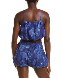 Rococo Sand Rococo Sand Linen-Blend Bubble Top