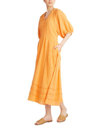 Draper James Chloe V-Neck Midi Dress