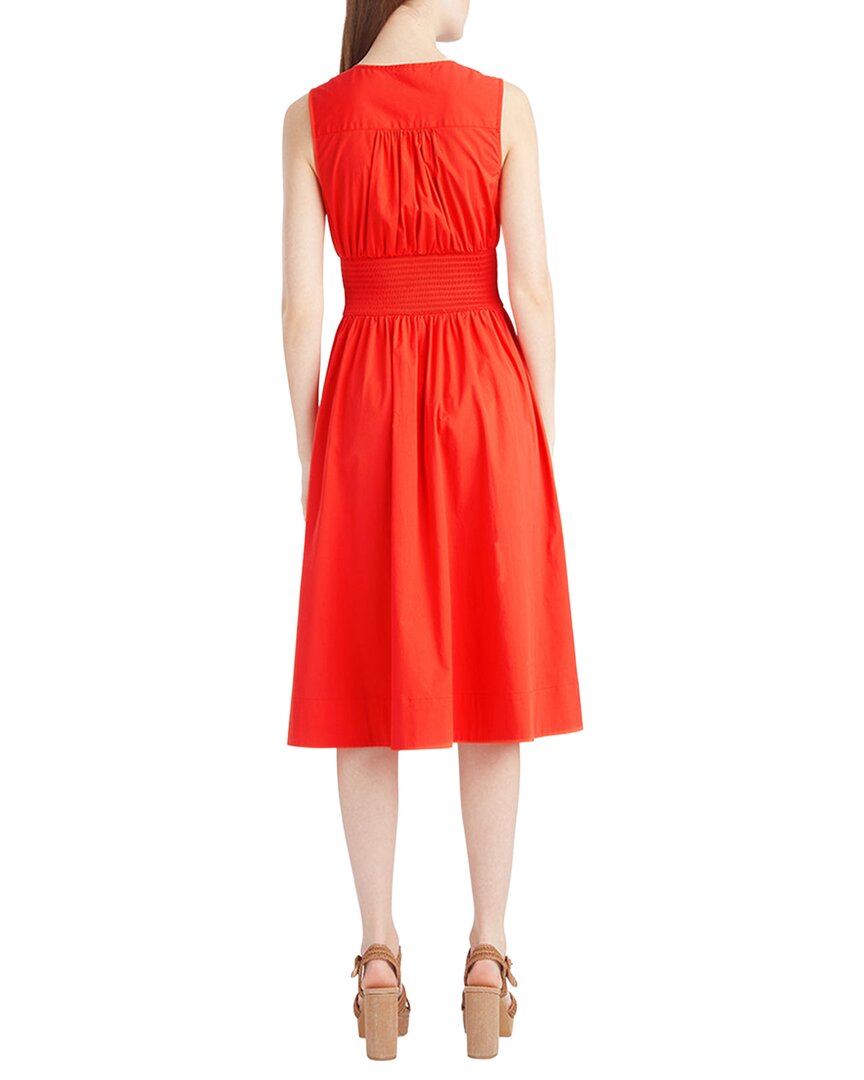 Draper James Amber Sleeveless Smocked Waist Midi Dress