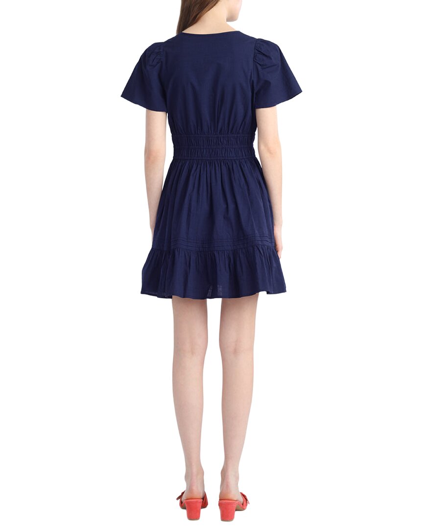 Draper James Wilson Mini Dress With Floral Embroidery