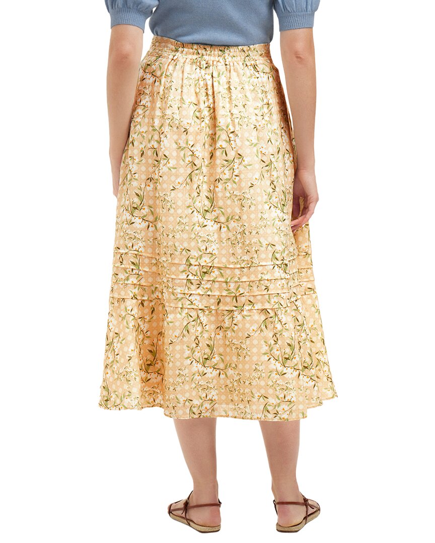 Draper James Linen Midi Skirt