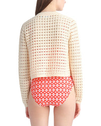 Draper James Crochet Wool-Blend Cardigan