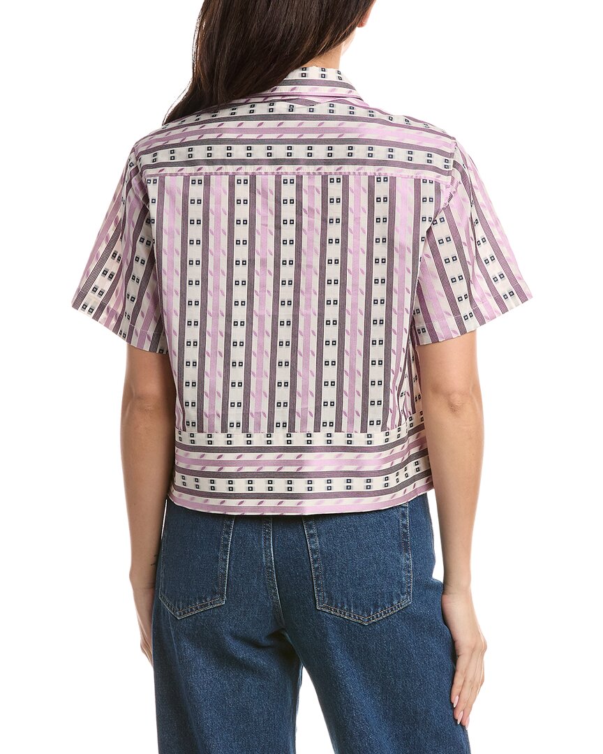 Draper James Short Sleeve Cropped Shirt