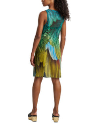 Natori Paradise Printed Mesh Mini Dress