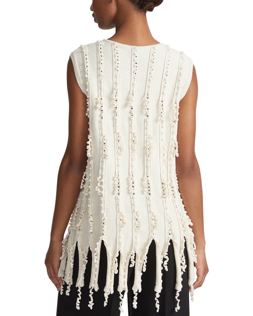 Lafayette 148 New York Hand Crochet Trim Wool-Blend Tunic
