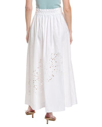 Lafayette 148 New York Embroidered A Line Midi Skirt