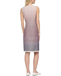 Lafayette 148 New York Silk & Wool-Blend Midi Sheath Dress