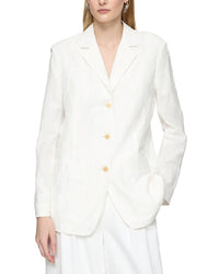 Lafayette 148 New York Plus Patch Pocket Single Breasted Blazer