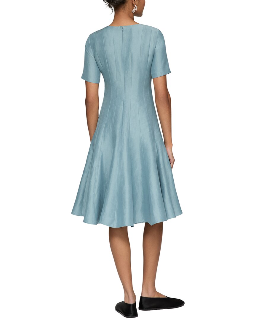 Lafayette 148 New York Plus Linen-Blend Fit & Flare Dress