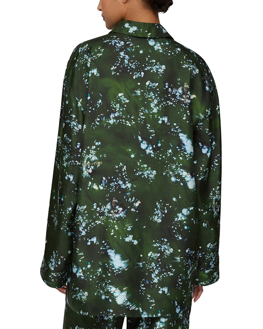 Lafayette 148 New York Boyfriend Oversized Silk Shirt