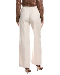 Lafayette 148 New York Gates Full Leg Silk & Linen-Blend Pant
