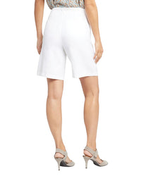Nydj White Linen-Blend Bermuda Short Jean