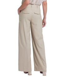 Nydj Mona Feather Linen-Blend Wide Leg Jean