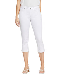 Nydj Chloe Optic White Capri Jean