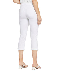 Nydj Chloe Optic White Capri Jean
