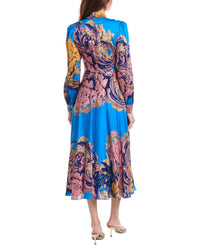 Elie Tahari The Raquel Silk-Blend Dress