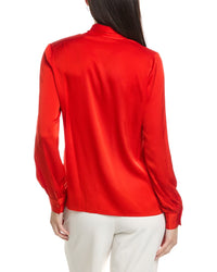 Elie Tahari The Nicoletta Silk-Blend Top