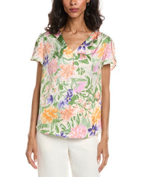Tahari Asl Printed Blouse