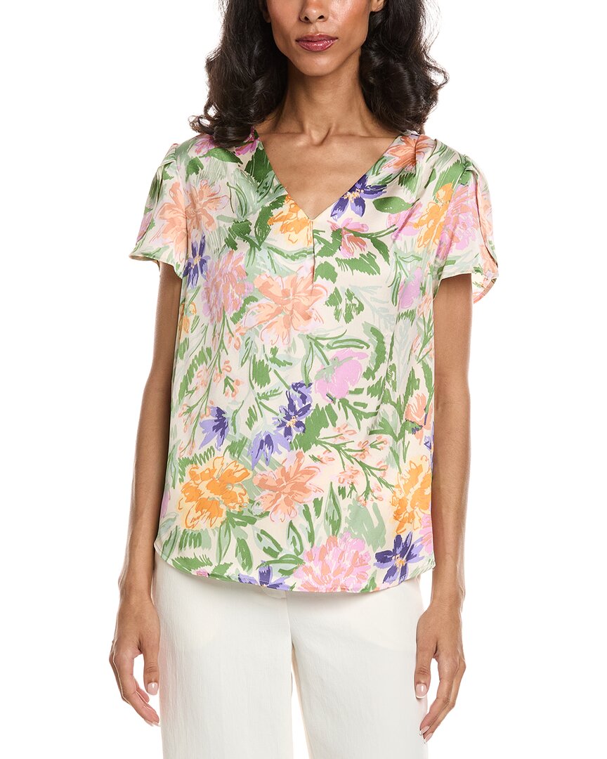 Tahari Asl Printed Blouse