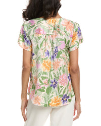 Tahari Asl Printed Blouse