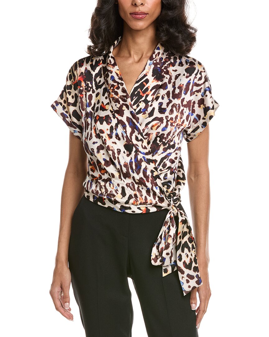 Tahari Asl Tie-Waist Blouse