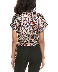 Tahari Asl Tie-Waist Blouse
