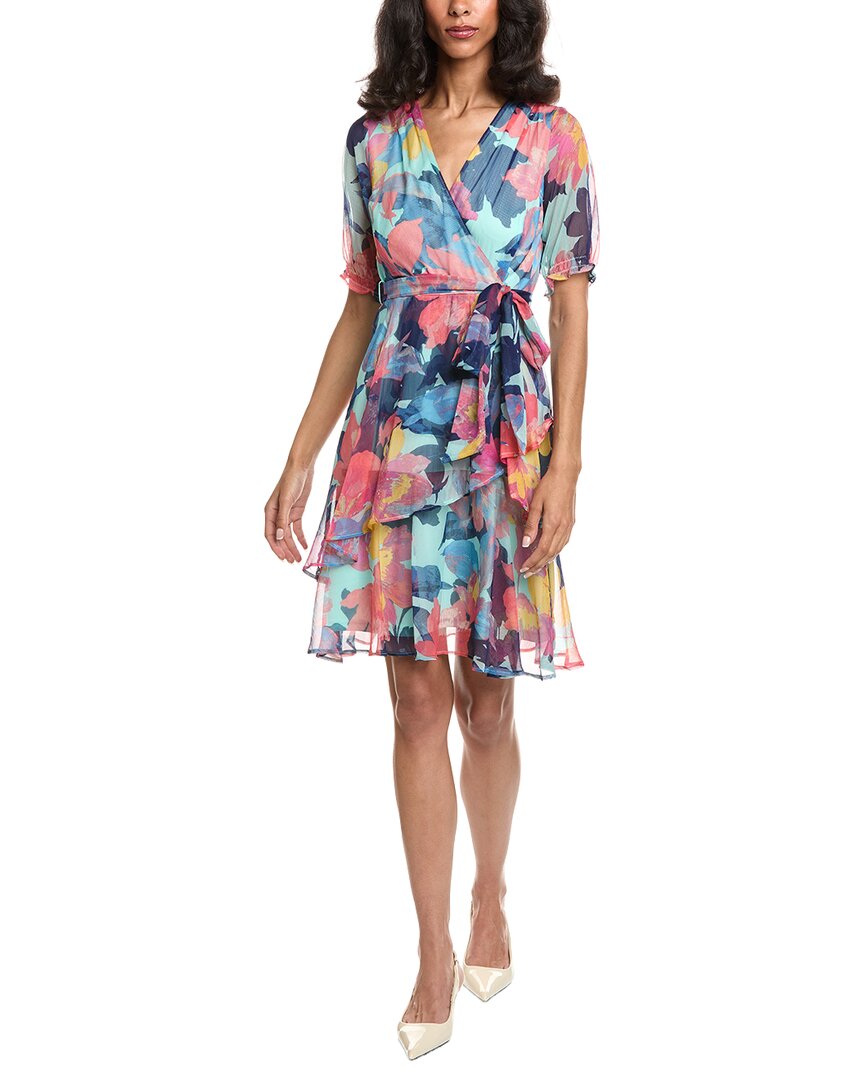 Tahari Asl Printed Mini Dress
