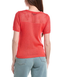 Joseph A. Open Pointelle Sweater