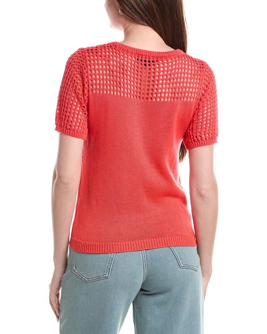 Joseph A. Open Pointelle Sweater