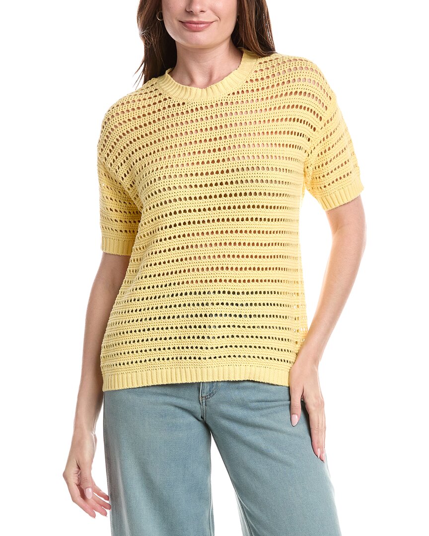 Joseph A. Open Stitch Boxy T-Shirt