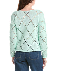 Joseph A. Open Pattern Sweater