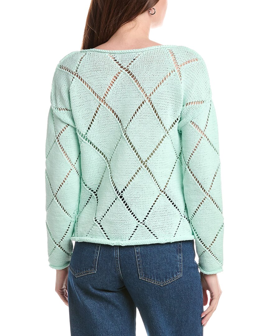 Joseph A. Open Pattern Sweater