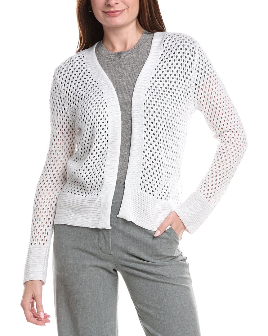 Joseph A. Open Pointelle Cardigan