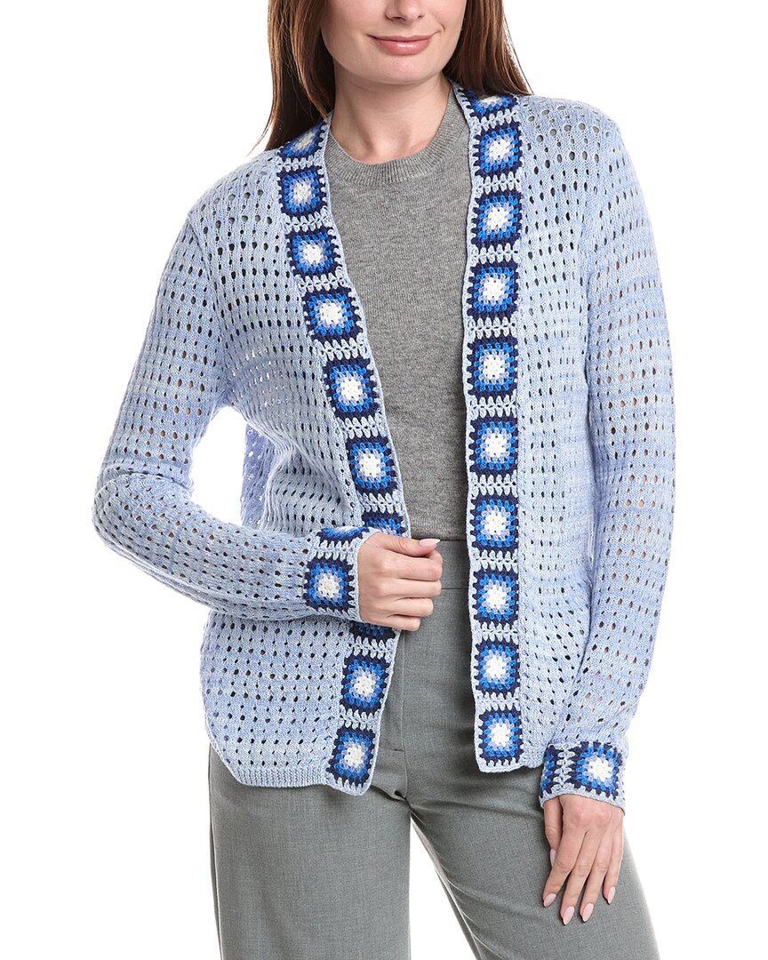 Joseph A. Novelty Crochet Cardigan