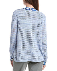 Joseph A. Novelty Crochet Cardigan
