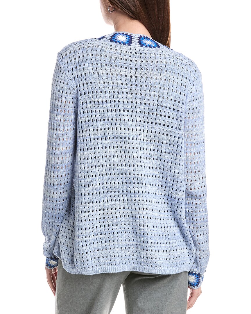 Joseph A. Novelty Crochet Cardigan
